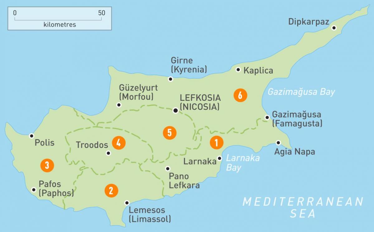 نقشہ قبرص کے ملک